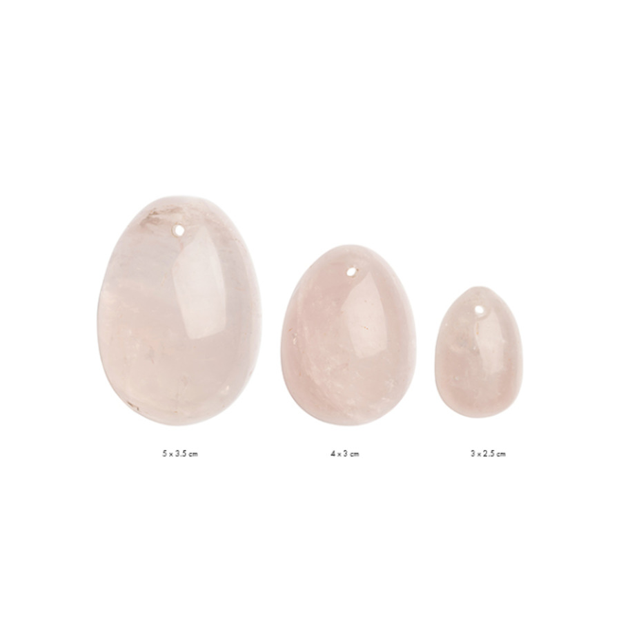 La Gemmes - Yone Egg Set Rose Quartz (S/M/L) 